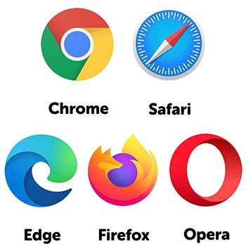 web browser logos