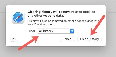 clearing browser cache