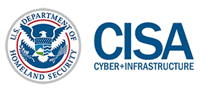 Homeland Security CISA logo