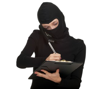 hacker with clipboard